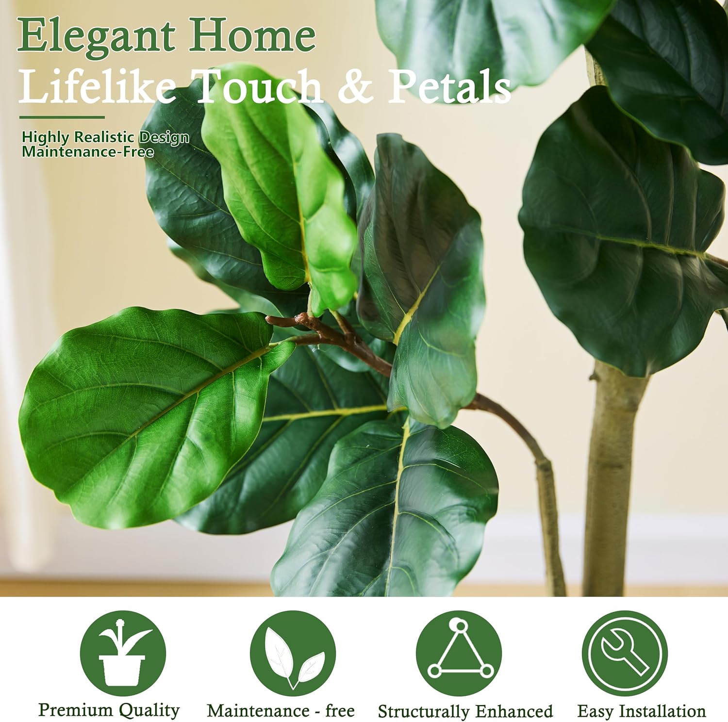 Árvore Artificial Fiddle Leaf  - Ficus Lyrata Tree avaliação e preço