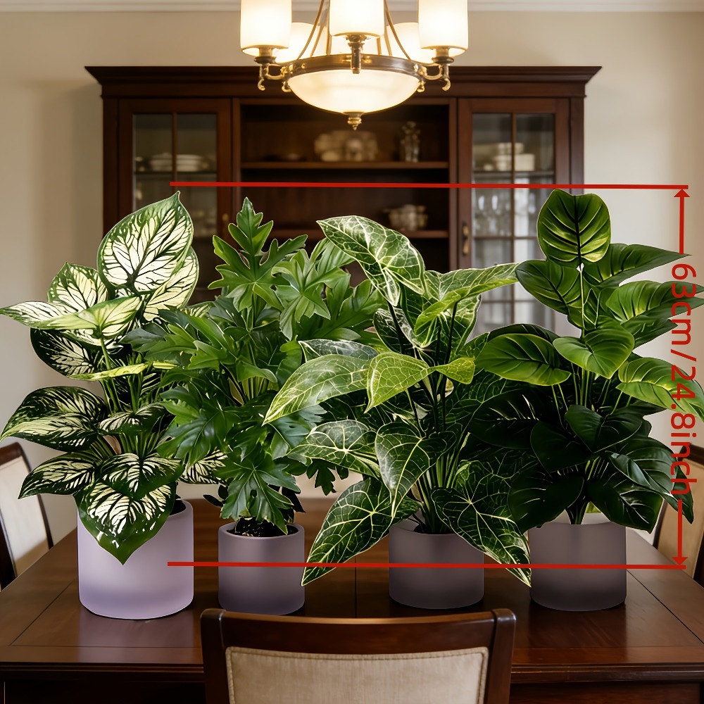 Conjunto de 4 Plantas Artifici - Dracaena Marginata avaliação e preço