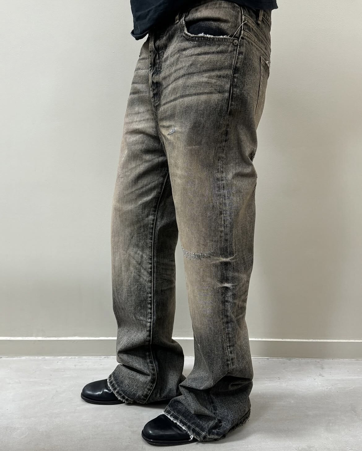 Jeans baggy bootcut desbotados - Aglaonema Red avaliação e preço